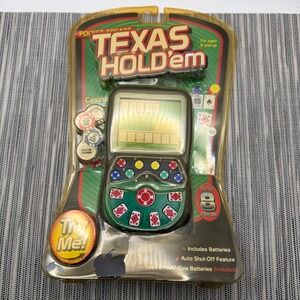 Westminster Travel Pocket Arcade Texas Hold'em Handheld Electronic Poker Game